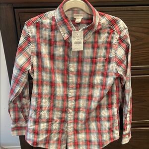 Red Plaid Kids Shirt